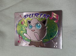 1999 Pokemon Japanese Meiji Embossed Promo Foil Jigglypuff/Purin Mint NP - Image 1