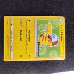 Ash’s Pikachu SM112 - I Choose You Movie Promo Pokemon TCG LP-MP - Image 1