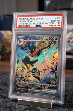 2024 POKEMON SVP EN-SV BLACK STAR PROMO #132 GRENINJA EX PSA 10 - Image 1