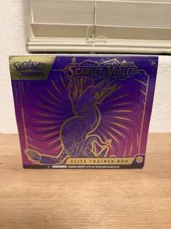 Pokemon Scarlet & Violet Base ETB Elite Trainer Box Purple Moraidon Brand New! - Image 1