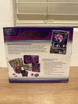 Pokemon Scarlet & Violet Base ETB Elite Trainer Box Purple Moraidon Brand New! - Image 4