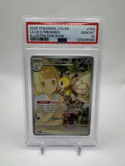 Pokemon Lillie's Ribombee 164/159 Journey Together Holo Illustration Rare PSA 10 - Image 1