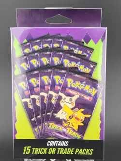 Pokemon Trick or Trade Booster Bundle 15 Packs Halloween BOOster Sealed - Image 1