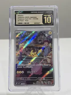Pikachu 173/165 Art Rare - Japanese Pokemon 151 CGC 10 Pristine - Image 1