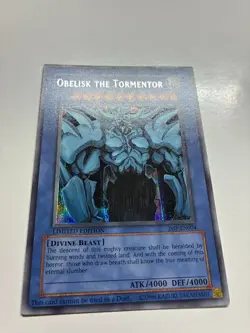 USA Seller Yugioh Obelisk The Tormentor JMP-EN004 Prismatic Secret Rare VLP - Image 2