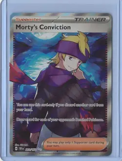 Pokemon TCG - Temporal Force Morty's Conviction 201/162 Full Art Holo - Image 1