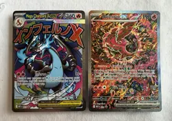 Pokemon Phantasmal Flames UPC Mega Charizard And Oricorio Ex Promo Cards 023 024 - Image 1