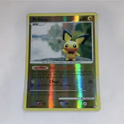 Pokemon Pichu 93/123 Mysterious Treasures Common Reverse Holo Basic 40 HP - Image 1