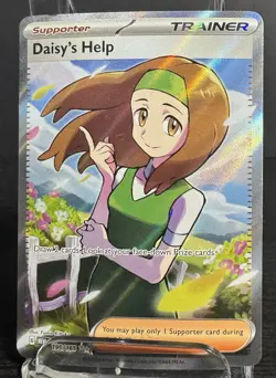 Daisy’s Help 195/165 Pokemon 151 Full Art Ultra Rare Pokemon Card NM - Image 1