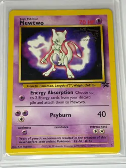 Mewtwo #3 Pokemon Promo VINTAGE WOTC NM/MINT! - Image 1