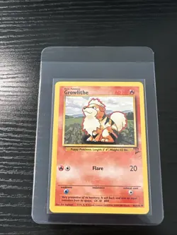 Growlithe 42/130 Base Set 2 WOTC Vintage Pokemon - Image 1