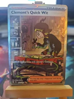 Pokemon TCG Clemont's Quick Wit Card 243/191 Surging Sparks Series NM - Image 1
