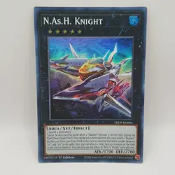 Yugioh! N.As.H. Knight - LED9-EN003 - Super Rare - 1st Edition Near Mint, Englis - Image 1