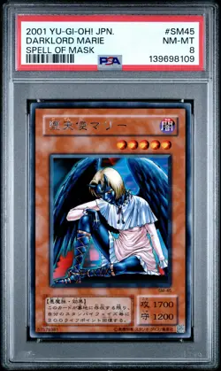 2001 YU-GI-OH! JPN SPELL OF MASK #SM45 DARKLORD MARIE PSA 8 - Image 1