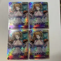 One Piece PRB02 Charlotte Pudding ENG Playset PRB02-010 4 Card Set Best Vol.2 - Image 1