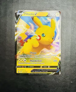 Pokemon TCG Single Card Pikachu V Full Holo Promo SWSH061 Sword and Shield 2021 - Image 1