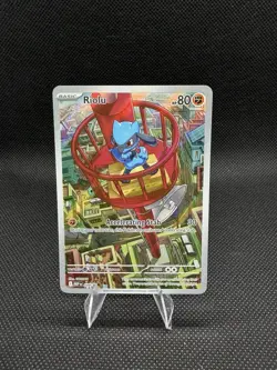 Pokemon Riolu Black Star Promo 010 Mega Evolution Holo Card NM Condition - Image 1