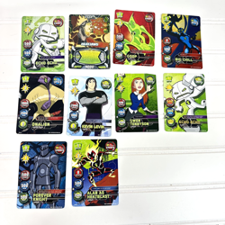 LOT OF 10 Ben 10 Alien Force Trading Cards Echo Big Chill Kevin Gwen DNAlien - Image 1