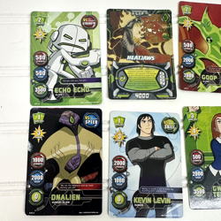LOT OF 10 Ben 10 Alien Force Trading Cards Echo Big Chill Kevin Gwen DNAlien - Image 2