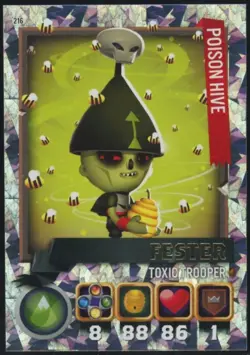 2015 Topps World of Warriors Trading Card Game Fester Foil Cracked Ice #216 - Image 1