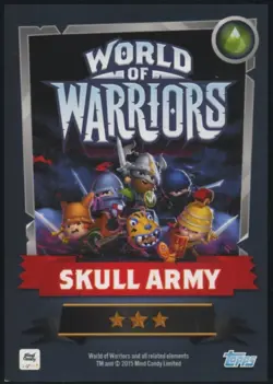 2015 Topps World of Warriors Trading Card Game Fester Foil Cracked Ice #216 - Image 2