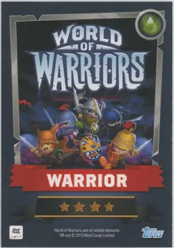 2015 Topps World of Warriors Trading Card Game Ironhart #109 - Image 2