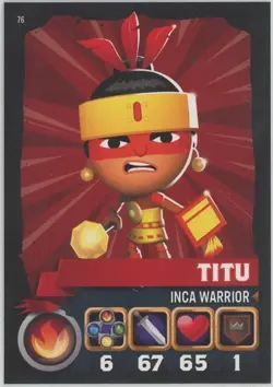 2015 Topps World of Warriors Trading Card Game Titu #76 - Image 1