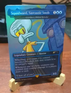 Squidward, Sarcastic Snob - Grazilaxx, Illithid Scholar FOIL, Secret Lair Drop!! - Image 1
