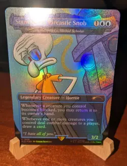 Squidward, Sarcastic Snob - Grazilaxx, Illithid Scholar FOIL, Secret Lair Drop!! - Image 3
