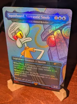 Squidward, Sarcastic Snob - Grazilaxx, Illithid Scholar FOIL, Secret Lair Drop!! - Image 4