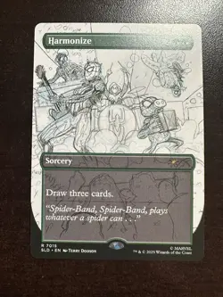 Harmonize #7015 Including Rare Sketch Version Spider-Man Secret Lair MTG - Image 1