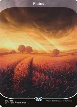 MTG Plains (212) Borderless Full Art ** Unstable ** English - Image 1