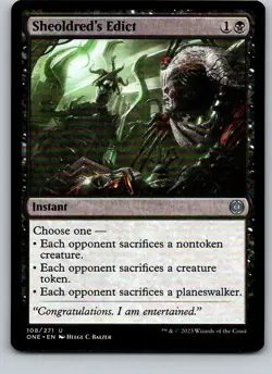 Sheoldred’s Edict* | Phyrexia: All Will Be One ONE 108 | NM | MTG - Image 1