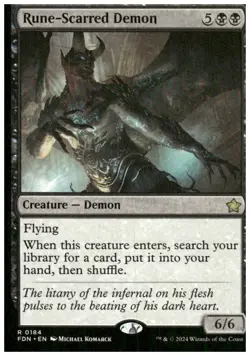 Foundations #184 Rune-Scarred Demon - Image 1