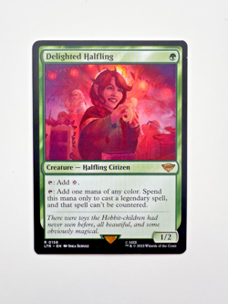 Delighted Halfling – Regular – Lord of the Rings MTG – NM - Image 1