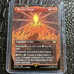The Fire Crystal (Borderless) Final Fantasy Regular Rare NM - Image 1