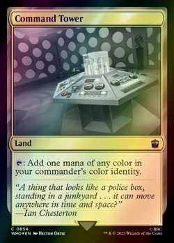 MTG Command Tower Foil ** Doctor Who ** English - Image 1