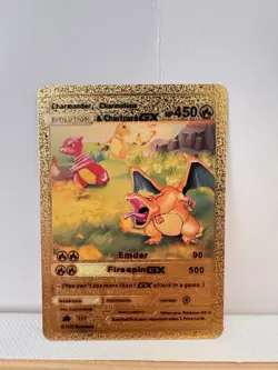 Pokemon Gold Metal Foil Custom Art Card Lot Pikachu V Charizard V Morpeko V GX - Image 4