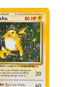 Raichu 014/102 Base Set Holo Wizards of the Coast Vintage Pokemon TCG LP - Image 3
