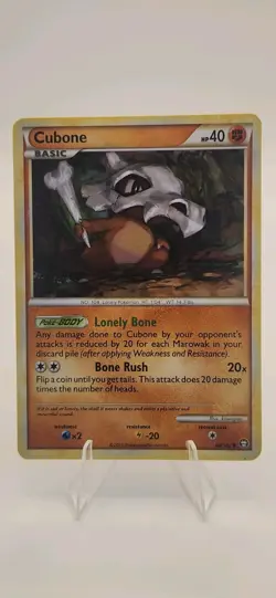Pokemon Triumphant Cubone Common #60/102 - Image 1