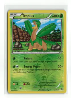 TROPIUS 5/101 PLASMA BLAST REVERSE HOLO POKEMON TCG LP - Image 1