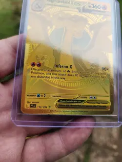 Mega Charizard X Ex Gold Hyper Rare 130/094 Pokemon Phantasmal Flames 2025 TCG - Image 4