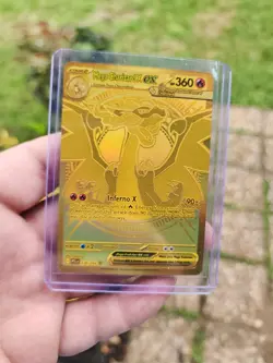 Mega Charizard X Ex Gold Hyper Rare 130/094 Pokemon Phantasmal Flames 2025 TCG - Image 5