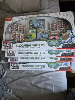 Pokemon Scarlet Violet 151 Blooming Waters Premium Collection sealed box of 4 - Image 1