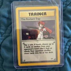 The Rocket’s Trap 19/132 – Holo Rare Trainer – Team Rocket 2000 WOTC Pokemon TCG - Image 1
