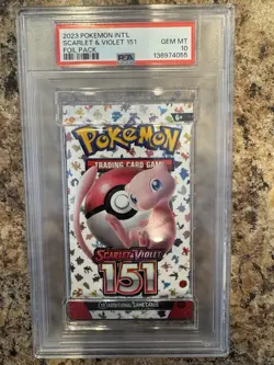 PSA 10 Gem Mint Pokemon Scarlet & Violet 151 Sealed Foil Booster Pack English - Image 1