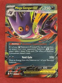 Mega Gengar Ex 056/094 - Double Rare Phantasmal Flames - Pokemon TCG NM - Image 1