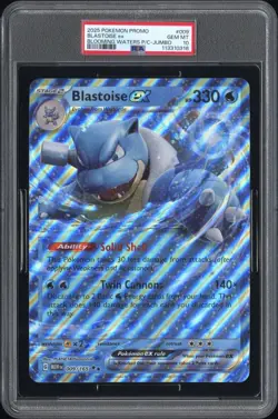 2025 POKEMON PROMO BLOOMING WATERS PREMIUM COLLECTION JUMBO BLASTOISE EX PSA 10 - Image 1
