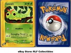 2002 Pokemon, Expedition, #96/165 Caterpie, Common - Image 1