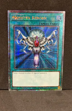 Yugioh - Monster Reborn RA03-EN052 1st Edition Quarter Century Rare NM - Image 1